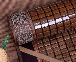 XJZHANG Colchón de enfriamiento de bambú Plegable, Alfombrilla de bambú Mahjong carbonizada y Transpirable, Almohadilla para Dormir de Verano Suave, p características