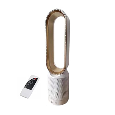 Ventilador de torre sin aspas,ventilador de refrigeración con remoto,ventilador de anión purificador de aire con filtro HEPA,oscilante de 90 °,velocid