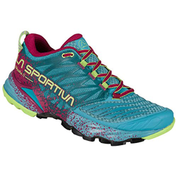LA SPORTIVA Akasha II Woman, Zapatillas de Mountain Running Mujer, Topaz/Red Plum, 38.5 EU en oferta