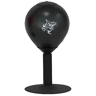 Pelota De Boxeo De Mesa, Bola De Velocidad con Fuerte Base De Succión, Bola Duradera Y Resorte De Metal, Bola De Reflejos, Bolsa De Velocidad (S : 37c