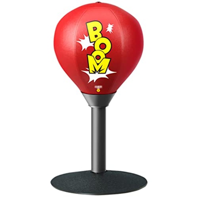 Pelota De Boxeo De Mesa, Pelota De Velocidad con Base De Succión Fuerte, Resorte De Curvatura De 180° Y Pelota Multicapa, Bolsa De Velocidad (Color : 