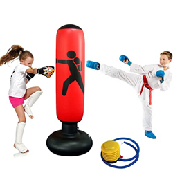Saco de Boxeo 160 cm Hinchable de Pie con Base Gruesa para Niños Adultos Ejercicio y Alivio del estrés características