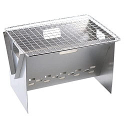 QINGCUN Parrilla de barbacoa al aire libre Barbacoas de carbón ahumador portátil pequeña estación de barbacoa para el hogar jardín fiesta camping en oferta