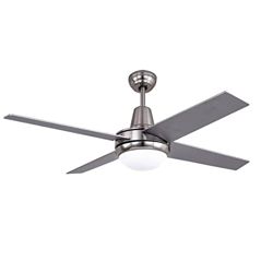 Decorspace - Ventilador de techo moderno con 4 aspas en MDF luz 60W con mando a distancia 122cm características