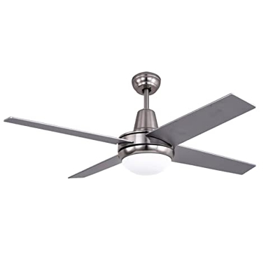 Decorspace - Ventilador de techo moderno con 4 aspas en MDF luz 60W con mando a distancia 122cm