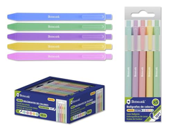Pack 5 Bolígrafos Soft Tinta Colores Pastel 0.5mm en oferta