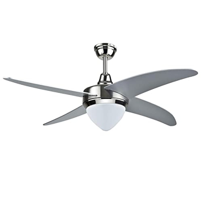 Decorspace - Ventilador de techo "Chic" con mando a distancia 4 aspas de MDF y luz 60 W Ø 132 cm