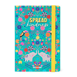 Legami AG2318025 - Agenda de 18 meses semanal, Medium, Notebook, 2022/2023, 12 x 18 cm, papel certificado, tapa dura, Tema Elephant, papel de 80 g/m², precio