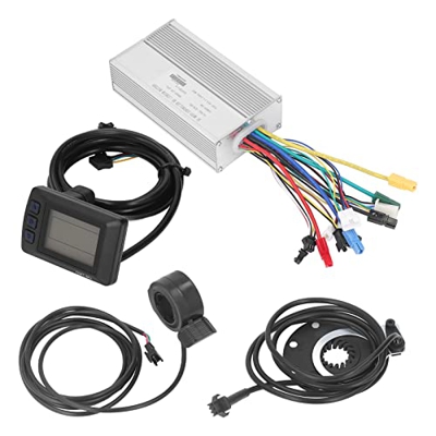 Kit de Conversión de Bicicleta Eléctrica, Kit de Motor de Bicicleta 36V 48V 1000W 30a Controlador de Motor sin Escobillas Pantalla M3 Kit de Acelerado