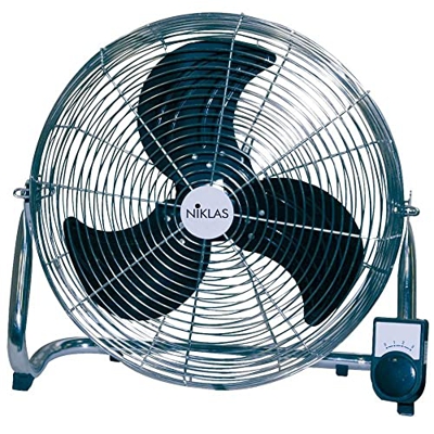 Decorspace Powerfloor - Ventilador de mesa y suelo, ventilador de metal con 3 velocidades, 130 W