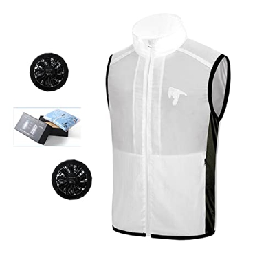 borfieon Ropa Portátil de Verano Acondicionado, el Mejor Chaleco de Refrigeración para Trabajadores de la Construcción,Chaqueta con Aire Acondicionado