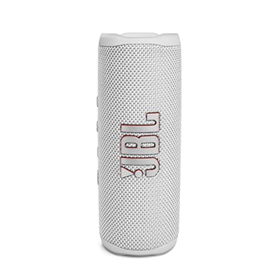 JBL Altavoz Bluetooth portátil Flip 6 - Altavoz resistente al agua y al polvo IPX67, compatible con JBL PartyBoost, hasta 12h de batería, blanco