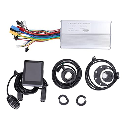 RiToEasysports Kit de Conversión de Bicicleta Eléctrica, Kit de Controlador de Motor 30a GD06 Conjunto de Acelerador de Pulgar de Configuración para M