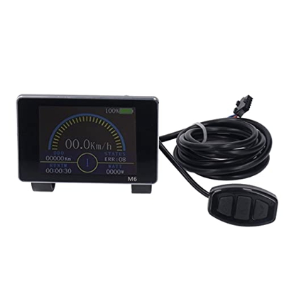 Bnineteenteam Kit de Conversión de Bicicleta Eléctrica, Juego de Controlador de Velocidad de Bicicleta 22a 36V 48V con Panel M6 para Motor de 500W