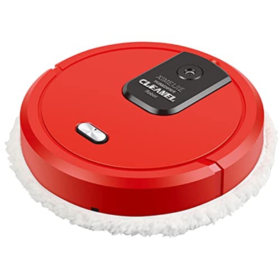 Generic Startseite - Robot de limpieza inteligente Lazy para limpieza en seco y húmedo, perlas (rojo, talla única)