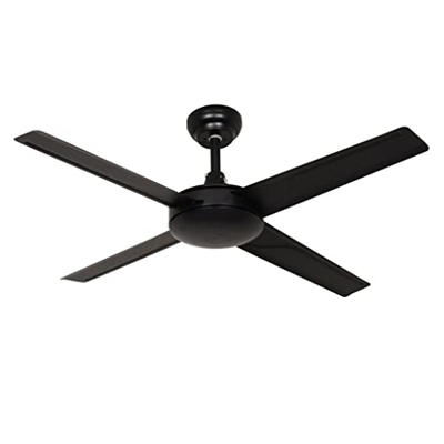 n/a Ventilador de techo industrial Fans de enfriamiento con control remoto Hojas de metal de hoja negra for sala de estar dormitorio (Color : Iron Bla