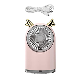 Baoblaze Mini Ventilador de Aire Acondicionado, Ventilador de Niebla de pulverización de Agua, Ventilador de nebulización de Mesa portátil para Viajes en oferta