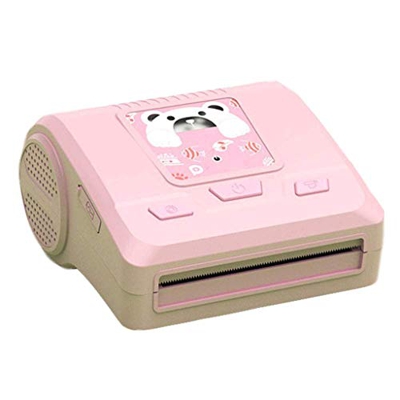 KJHD Mini portátil de Bolsillo inalámbrico BT Impresora térmica Banco de alimentación Función Diseño Clip de Notas Recibo Etiqueta autoadhesiva de la 