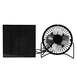 Ventilador de Panel Solar, 3W 6V Ventilador Solar de Silicio Policristalino Ventilador Solar Ultra Silencioso USB Mini Ventilador de Refrigeración Ven precio