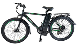 MYATU - Bicicleta eléctrica para ciudad, 26 pulgadas, con cambio Shimano de 6 marchas, motor de 250 W, batería de iones de litio de 36 V 12,5 Ah, 25 k en oferta