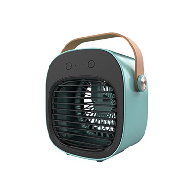 QHHQ Enfriador de aire personal recargable, mini aire acondicionado con 3 velocidades, 7 colores, unidad de nebulización humidificador para el hogar, 