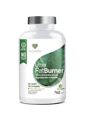 Ultra Fat Burner | Quemagrasas potente para adelgazar | Termogénico 6 en 1 | Adelgazar | Reduce el cansancio y la fatiga | Aumento del metabolismo | R