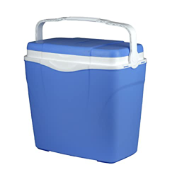 TIENDA EURASIA® Nevera Portátil Rigida con Asa, Color Azul, Mantiene Frio 6 Horas sin Hielo, Nevera para Camping, Viaje, Playa (24L) en oferta