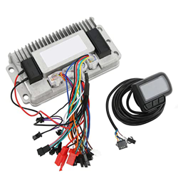 BuyWeek Kit de Controlador de Motor sin escobillas para Bicicleta eléctrica, 36V 48V 1000W Controlador de Onda sinusoidal de 3 Modos EN06 Kit de Panta características