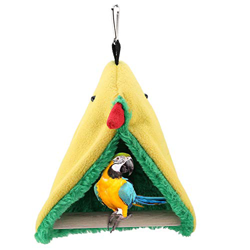 Nido de Loro, Hamaca de Loro para Pájaros, Cabaña de Felpa, Cama de Tienda, Casa de Nido de Invierno, Cama de Dormir Cálida para Escondite de Pájaros, precio