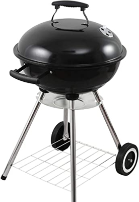 Parrilla de carbón vegetal, parrilla de barbacoa profesional portátil al aire libre, parrilla de barbacoa pequeña, mediana o grande, tamaños de 14", 1