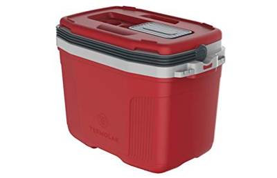 Nevera Portátil rígida 20 L. La más Completa de Todas para Camping, Playa, montaña, Senderismo, acampadas. (Rojo)