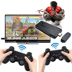 Retro consola stick M8, Similar Pandora box, juegos de PS1/GBA/SNES/MD/Neogeo/MAME Retro TV, Dos gamepad inalámbricos, Guardado de partida, consola de en oferta