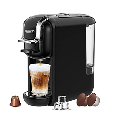 HiBREW H2A- Cafetera multicápsula,Cafetera espresso,Apta para múltiples variedades de café,compatible capsulas dolce gusto nespresso polvo de café,600