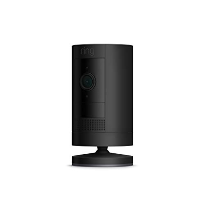 Ring Stick Up Cam Battery de Amazon, cámara de seguridad HD con comunicación bidireccional, compatible con Alexa | Incluye una prueba de 30 días grati