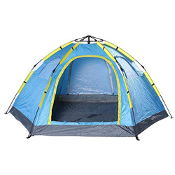 Desconocido Carpa para Acampar Carpa para Acampar 4 con 2 Puertas 2 Ventanas Emergente Automático Carpa Instantánea Impermeable para Caminatas Al Aire en oferta