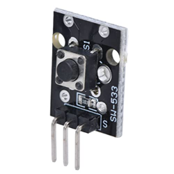 Módulo de botones, tablero de interruptores de botones 50mA KY‑004 1 posición 3 pines para bricolaje características
