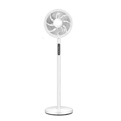 QCLUEU Ventilador de Pedestal, admirador de pie oscilante con Control Remoto Ventilador de oscilación Horizontal de 120 Grados Ajuste de Tres velocida