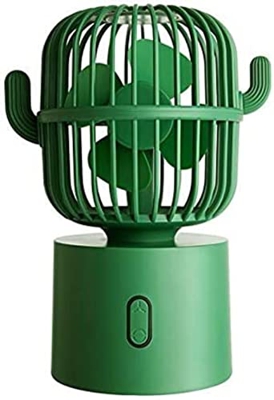 Ventilatore silenzioso da tavolo mini USB a 3 velocità Ventilatore portatile portatile per cactus Ventola di raffreddamento ad aria fredda per campegg