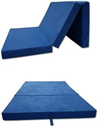 Odolplusz Colchón plegable para invitados y viajes, 65 x 180 x 7 cm (azul) características