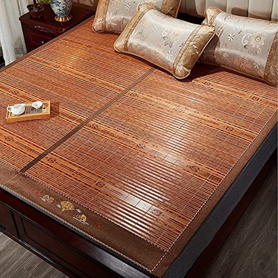 Cama De Estera De Bambú, Plegable Suave Respirable Colchón Fresco De Verano Durmiendo Desnudo para Estudiante De Dormitorio Familiar,180*X200cm