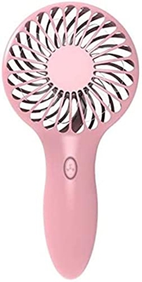 XiangWen Summer Cool Handheld Pink Mini Ventilador de Mano Portátil Recargable USB Regulación de Velocidad de 3 velocidades Adecuado para la Oficina e