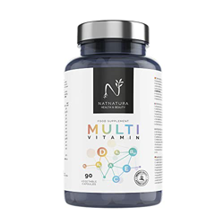 NATNATURA Multivitaminas y minerales | Suplemento diario para mantener una mente activa y concentrada | Vitalidad y defensas de forma natural | 1 Cáps precio