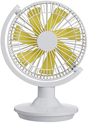 XiangWen Ventilador de escritorio pequeño recargable USB de verano, mini ventilador silencioso portátil, ventilador de ventilación rotativo, adecuado 