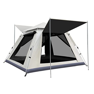 JTYX Tienda de campaña familiar para 3-4 personas, 60 segundos, impermeable, resistente al viento con cubierta, tienda de cabina instantánea para camp
