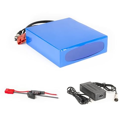 Batería de iones de litio de 12 V 100 Ah 1200 Wh, incluye 50 A BMS y cargador para scooter, bicicleta eléctrica, pedelec, barco, camping, golf