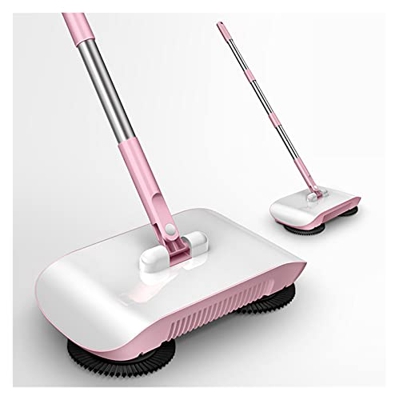 Broom Robot Vacuum Cleaner Floor Home Kitchen Sweeper Mop Sweeping Machine Household Carpet Home Cleaner (Color : Pink Within 3 Pads) (Pink Within 6 P