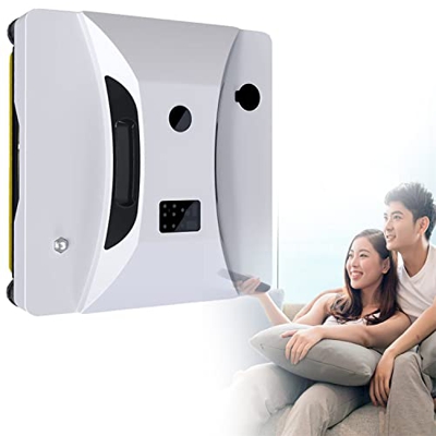 HNCXHX Robot Limpiador de Ventanas con rociador de Agua automático, Aspirador de Ventana Robot Inteligente de Limpieza de Vidrio, Robot Limpiador auto