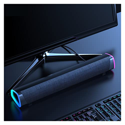 3D Surround Soundbar Bluetooth 5.0 Speaker Wired Computer Speakers Stereo Subwoofer Sound Bar For Laptop PC Theater TV 3.5mm for Sport Beach Hiking Ca en oferta