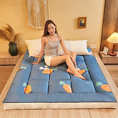 ColchóN Tatami Suelo de Estilo ColchóN De Cama ColchóN de FutóN Colchones de Suelo Plegables Japoneses Dobles Individuales Colchoneta Para Dormir Comp