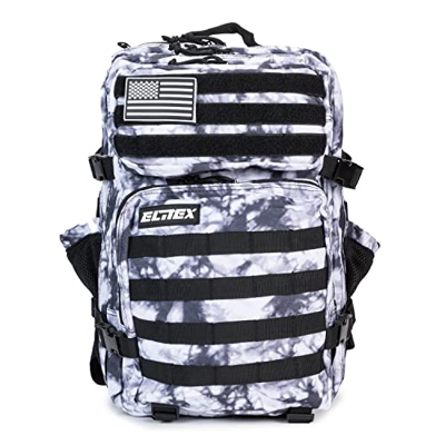 Mochila 45L Táctica Militar USA Impermeable Deportiva Caza Aire Libre Deportes Gimnasio Portatil Oxford 900D (Glaciar)